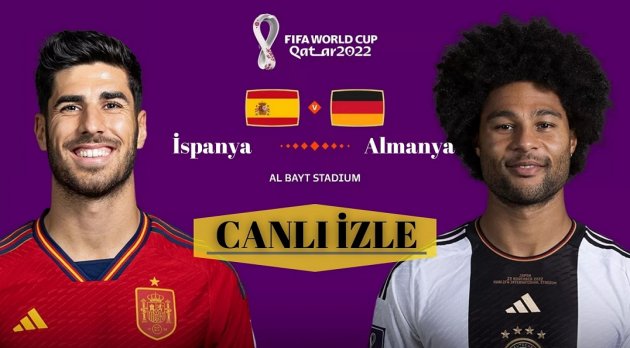 İspanya Almanya Canlı İzle 2022 Dünya Kupası
